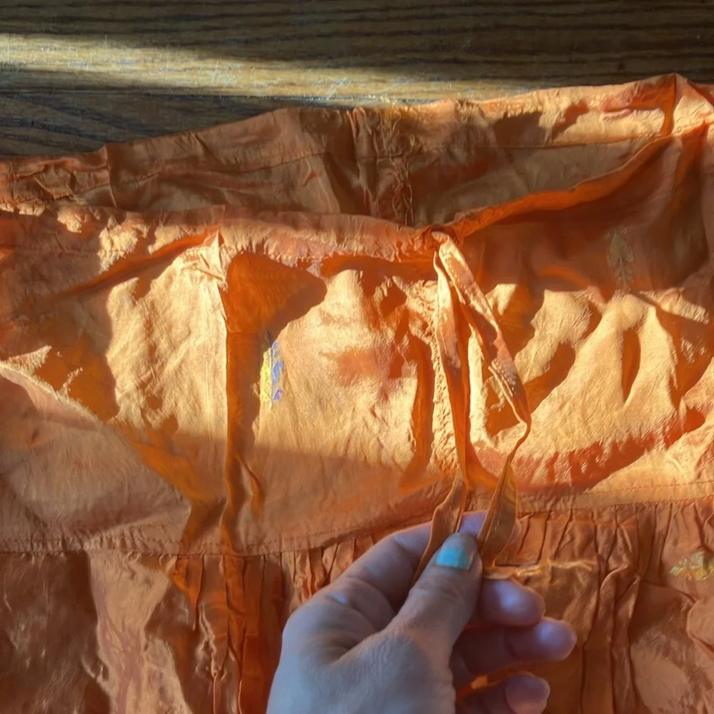 2 Piece Orange Kaftan & Pants